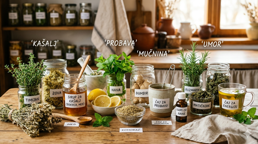Biljke koje pomažu kod uobičajenih tegoba Prirodni recepti za kašalj, probavu, mučninu i umor